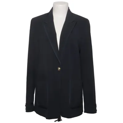 Blazer (Blue) from Sem Per Lei Acetate, Elastane, Polyester, Viscose