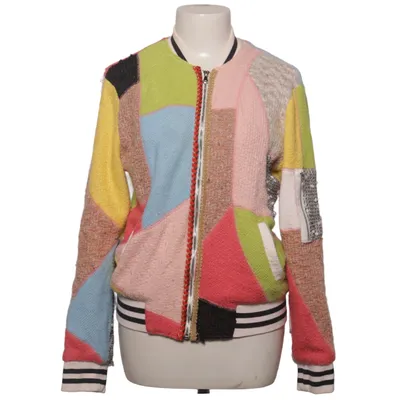 Bomberjakke (Pink, Flerfarvet) fra Ambika Akryl, Polyester, Viscose