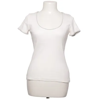 T-shirt (White) from Oui Set Cotton, Elastane, Viscose