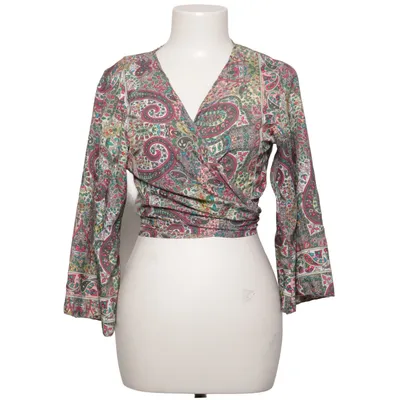 Wrap blouse (Pink, Green, Multicolored) from Chic Ethnic Silk