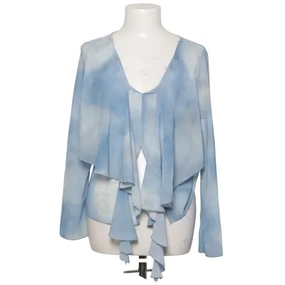Blouse portefeuille (Bleu, Gris, Blanc) de Dazy Polyester
