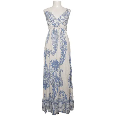 Maxikjole (Blå, Hvid) fra Jasmine Bomuld, Linned, Polyamid, Viscose