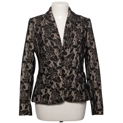 Blazer (Black, Beige) from New York & Company Elastane, Polyester