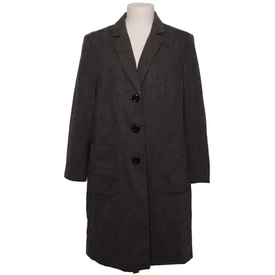 Coat (Gray) from CHECK Polyester, Wool