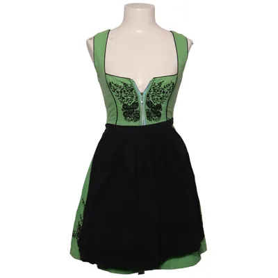 Dirndl (Grön, Svart) från Almenrausch Bomull