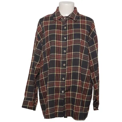 Flannel skjorte (Grå, Rød, Beige) Elastan, Polyester