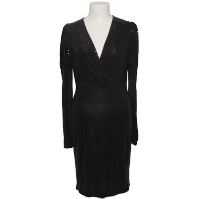 Robe de cocktail (Noir) de Lovie&Co Élasthane, Fibre métallique, Polyester