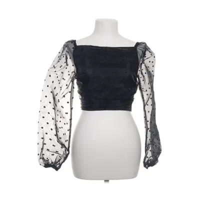 Crop top (Svart) från PrettyLittleThing Polyester