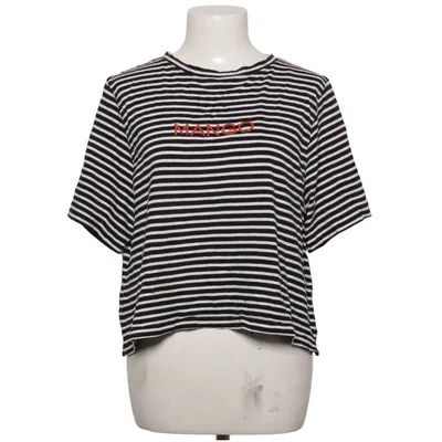 T-shirt (Zwart, Wit) van Mango Katoen