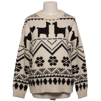 Weihnachtspullover (Weiß, Schwarz) von Gina Tricot Acryl, Polyamid, Polyester, Wolle