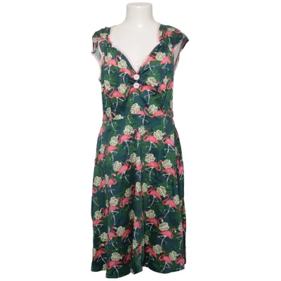 Jurk (Groen, Roze, Meerkleurig) van Lady Vintage Katoen, Elastaan