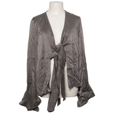 Blouse portefeuille (Gris) de Djerf Avenue Cupro, Viscose