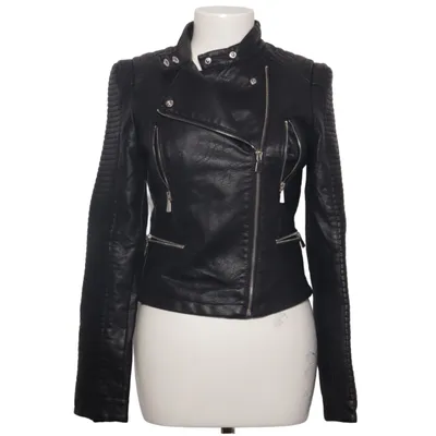 Bikerjack (Zwart) van Flamant Rose Collection Polyester, Polyurethaan