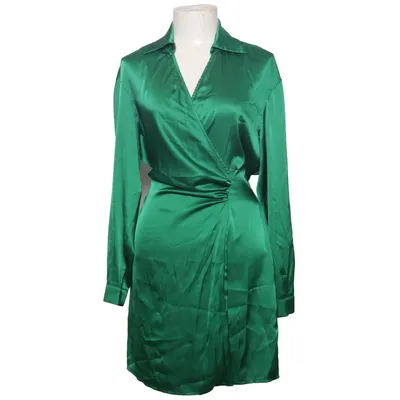 Wrap dress (Green) from IAM Elastane, Polyester