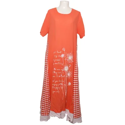 Kjole (Rød, Hvid) fra Maria Bomuld, Elastan, Polyester
