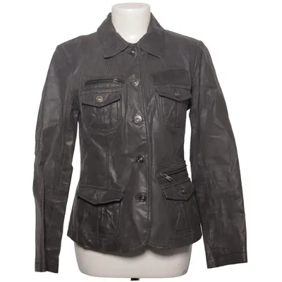 Leather jacket (Gray) from Decade Cotton, Leather