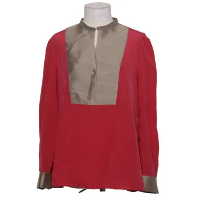 Bluse (Pink, Grå) fra Emporio Armani Polyester, Silke