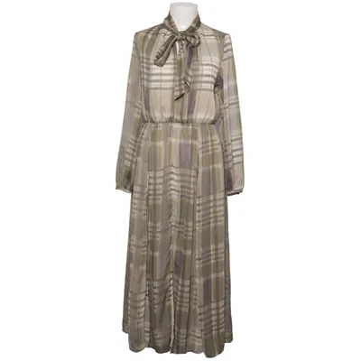 Maxikjole (Grå, Grøn, Beige) fra Zara Polyester