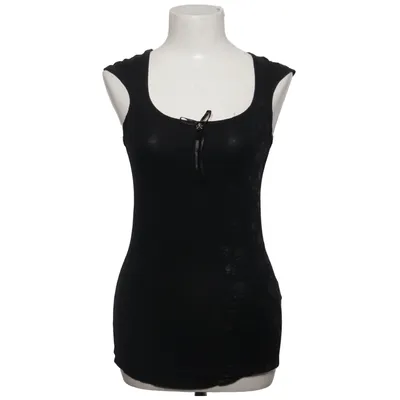 Tank­top (Schwarz) von Queen of Darkness Baumwolle, Elasthan