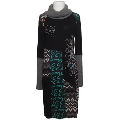 Robe à col roulé (Noir, Gris, Multicolore) de Linea Tesini Élasthane, Viscose