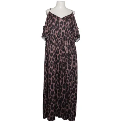 Maxi dress (Brown, Black) Elastane, Polyester