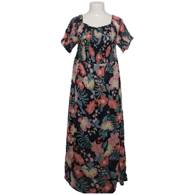 Maxikjole (Sort, Flerfarvet) fra Janina Curved Polyester