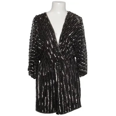Jumpsuit (Black, Silver) from Mango Suit Polyester