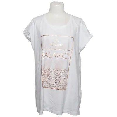 T-shirt (Vit, Guldfärgad) från Janet & Joyce Bomull