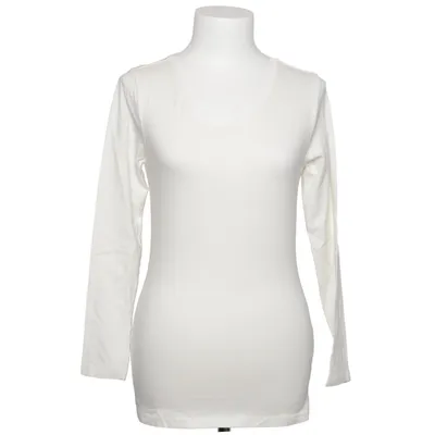 T-shirt à manches longues (Blanc) de Dolce Bella Coton, Élasthane