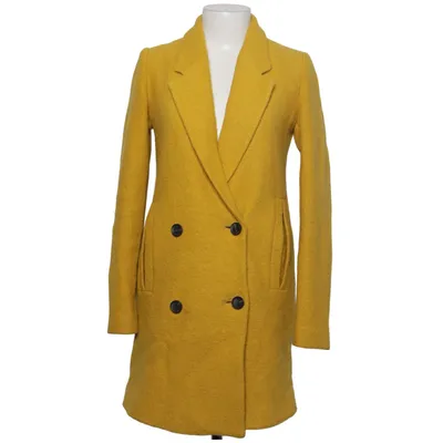 Coat (Yellow) from Pimkie Viscose, Wool