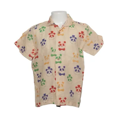 Kortærmet skjorte (Beige, Flerfarvet) fra Mini Rodini Bomuld, Linned