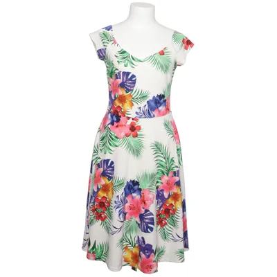 Klänning (Vit, Flerfärgad) från Top Vintage Elastan, Polyester