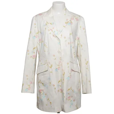 Blazer (Blanc, Multicolore) de Vivien Caron Coton, Élasthane, Polyester