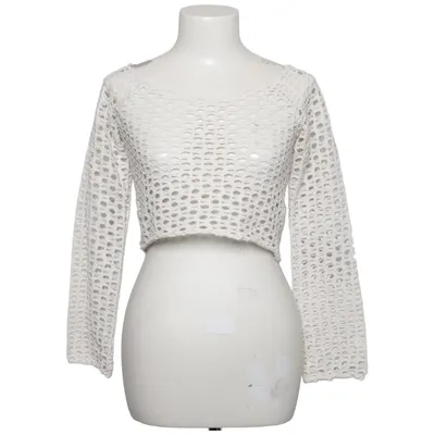 Crop top (Vit) från Bershka Bomull, Elastan, Polyester