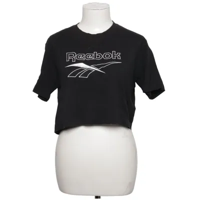 Crop top (Zwart) van Reebok Classic Katoen, Elastaan