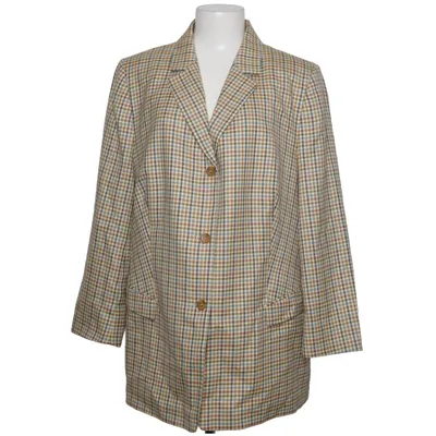 Blazer (Beige, Multicolore) de Marcona Lin, Soie, Laine
