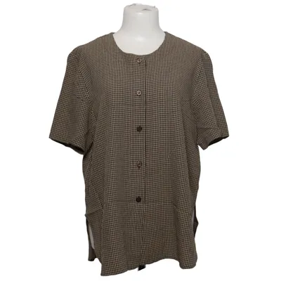 Kortärmad skjorta (Brun, Beige) från Nienhaus & Lotz Polyester, Viskos