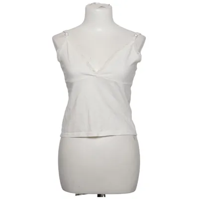 Tanktop (Wit) van Brandy Melville Katoen, Elastaan