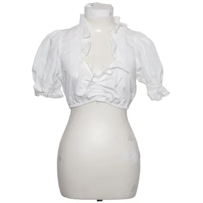 Dirndlblus (Vit) från Lekra Bomull, Polyester