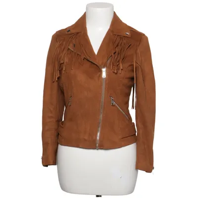 Bikerjacka (Brun) från River Island Elastan, Polyester