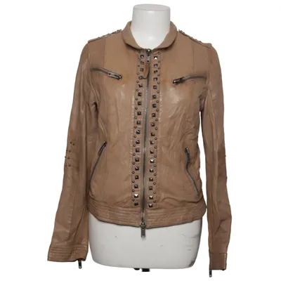 Leather jacket (Beige) from Clan Leather