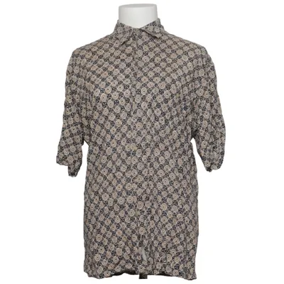Kortärmad skjorta (Grå, Beige, Flerfärgad) från Moda Campia Viskos