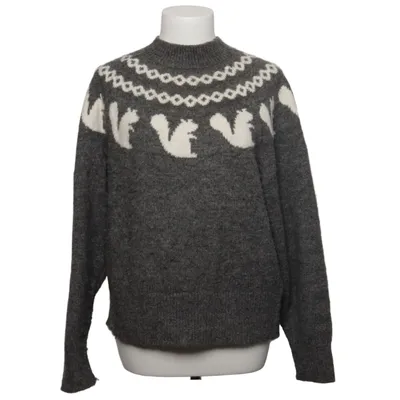 Strickpullover (Grau, Weiß) von JW Anderson x Uniqlo Acryl, Recyceltes Polyester, Wolle