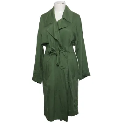 Trenchcoat (Grün) von Zara Basic Outerwear Lyocell