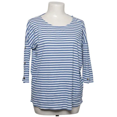 Långärmad t-shirt (Blå, Vit) från ESPRIT Organic Bomull