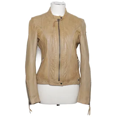 Leren jack (Beige) van Milestone Leer