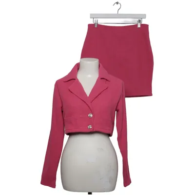 Skirt suit (Pink) Polyester, Viscose