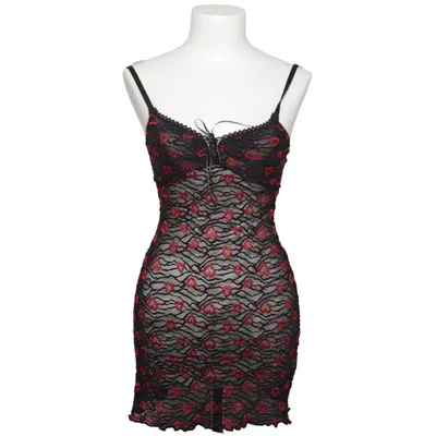 Nattlinne (Svart, Röd) från Hanna Polyamid, Polyester, Viskos