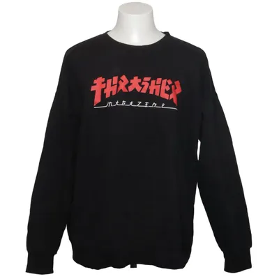 Collegetröja (Svart, Röd) från Thrasher Bomull, Polyester