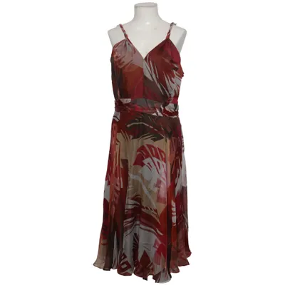 Dress (Red, Brown, Multicolored) from Stills Acetate, Silk